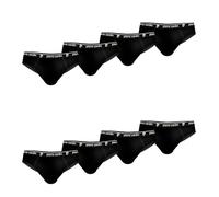 Slip Homme 100% Coton, sous-vêtements Homme, Hypoallergénique, Maintien sans comprimer (Lot de 8), Noir/Blanc L