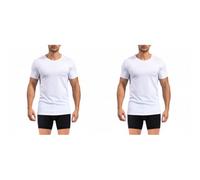 pierre cardin underwear T-Shirt Homme Coton, Tee Shirt Signature, Col Rond avec Broderie, Blanc (Lot de 2) L