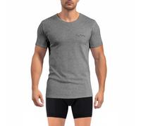 pierre cardin underwear T-Shirt Homme Coton, Tee Shirt Signature, Col Rond avec Broderie, Gris L