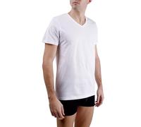 pierre cardin underwear T-Shirt Homme Coton, Tee Shirt Signature, Col v avec Broderie, Blanc M
