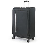 Pierre Cardin Valise Cion souple avec roues résistantes | Valise télescopique avec sangles de rangement CL610M noir/gris grand