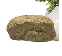 Pierre clé en résine, boîte à porte-clés en faux roche | Boîte de rangement extérieure en résine Key Stone | La nouveauté ressemble à un véritable ornement en pierre, organisateur de clé de rechange