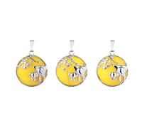 Pierre Collier-Mignon Animal Éléphant Pendentif Pierre Naturelle Ronde Jaune Jade Cristal Charme Pendentifs pour Faire Collier DIY Bijoux Accessoires-1PC Couleur Livraison Aléatoire, Jaune Jade,T