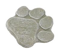 Pierre Commémorative avec Empreintes de Pattes de Chien, Résistante aux Intempéries, en Forme de Patte, Monument pour Animaux de Compagnie, pour Patio, Pelouse, Marqueur Funéraire en Résine