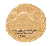 Pierre commémorative pour animaux de compagnie, pierre à mémoire pour chien | Marqueur sérieux d'empreinte de pattes pour animaux de compagnie | Pierre commémorative en résine exquise pour animaux de