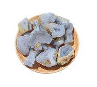 Pierre d’agate de calcédoine bleue - brut irrégulier naturel | de avec utilisation de l'équilibre énergétique, aide à la relaxation et à la méditation, affichage de la décorat