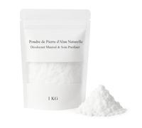 Pierre d’Alun en Poudre 1kg - 100% Naturelle - Déodorant Poudre, Soin Après-Rasage, Anti-Odeur - Cosmétique Maison DIY - Format Professionnel