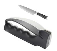 Pierre d'affûtage - Pierre d'affûtage pour couteaux | Petite pierre portable | Affiliateur de cuisine Whetstone | Outil de raffinage à poignée confortable pour ciseaux, coupeurs, cisailles et coupures