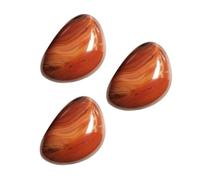 Pierre d'Agate Naturelle Irrégulière 2 Pièces Marron pour Art Créatif | Sardonyx, Surface Lisse et Veinée, Remplissage de Vase, Usage Reiki, Énergie Positive, Harmonisation des Chakras
