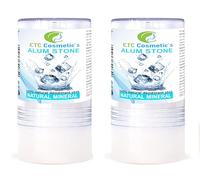 Pierre d'alun 2 x 115gr, déodorant minéral naturel, vegan | a un effet antiseptique, n'obstrue pas les pores, après-rasage, peut être utilisé pour prévenir les irritations cutanées