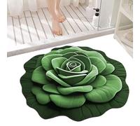 Pierre de Bain - Tapis de Bain Absorbant | Tapis Floraux | Diatomite Séchage Rapide des Pierres | 15.75x15.75 Pouces séchage Rapides de Fleurs esthétiques sans Glissement Fleuré Foot Fidèle pour la