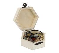 Pierre de Chakra en Cristal, Pendentif Irrégulier, Coffret Bois