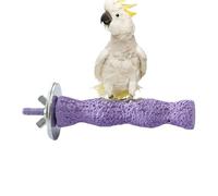Pierre de Coupe Bec d'oiseau - Perchoir 2 en 1 et supplément de Calcium, bâton molaire volcanique avec Support pour écrou Papillon sécurisé, Jouet Anti-Ennui | Essentialss Care pour bourgeons