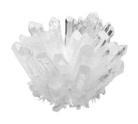 Pierre de cristal amas de cristal blanc pierre précieuse naturelle ornement d'énergie guérison purifiée pour décoration Reiki/Chakra/Divination/Fengshui