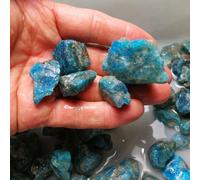 Pierre De Cristal Apatite Naturelle Irrégulière, Bleu Vert, Gravier Minéral Brut, Spécimen, Artisanat, Diy, 100g