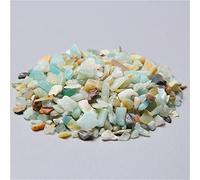 Pierre de cristal naturelle, 50 g/lot de 3 à 5 mm de cristal de quartz malachite naturel, gravier poli, spécimen naturel for aquarium, pierre bleue EN8(Amazonite)