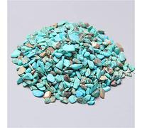 Pierre de cristal naturelle, 50 g/lot de 3 à 5 mm de cristal de quartz malachite naturel, gravier poli, spécimen naturel for aquarium, pierre bleue EN8(Turquoise)