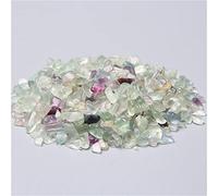 Pierre de cristal naturelle, 50 g/lot de 3 à 5 mm de cristal de quartz malachite naturel, gravier poli, spécimen naturel for aquarium, pierre bleue EN8(Fluorite)