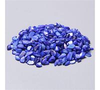 Pierre de cristal naturelle, 50 g/lot de 3 à 5 mm de cristal de quartz malachite naturel, gravier poli, spécimen naturel for aquarium, pierre bleue EN8(Shell1)