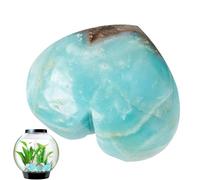 Pierre de cœur amazonite, pierre d’amour amazonite | Pierres d’amour à énergie positive - Artisanat de décoration de maison en cœur d'amazonite naturelle, décoration de maison polie élégante pour étag