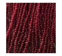 Pierre de décoration de maison 1.52.5/23/34 mm Facet Natural Stone Bourgogne Rubies Coup Témeraudes Small Stone Peron Colliers de bijoux de bricolage Bracelets Bracelets Pleine de texture (Couleur: