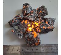 Pierre De Flamme De Yooperlites Brute Naturelle,Pierre Structurels Ente,Spécimen De Reiki,Diffuseur D'énergie,Pierre De Château,Pierre De Feu,Décoration De La Maison - Type About 100g-20-40mm #B