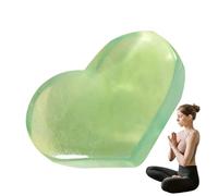 Pierre de fluorite, pierres de coeur de fluorite | Pierres de fluorite polies en coeur | Reiki Rock, Améthyste, élimine l'énergie négative, pierres de gemmes de poche de couleur verte