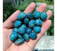Pierre De Guérison Reiki En Cristal Naturel Pour La Décoration Intérieure,Quartz Rose,Agate,Roulement,Roche De Charbon,Plantes,Poisson Précieux,Aquarium,Bricolage - Type Blue Apatite-50g 2-4pcs