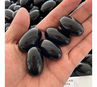 Pierre De Guérison Reiki En Cristal Naturel Pour La Décoration Intérieure,Quartz Rose,Agate,Roulement,Roche De Charbon,Plantes,Poisson Précieux,Aquarium,Bricolage - Type Black Obsidian-50g 2-4pcs #B