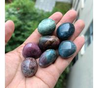 Pierre De Guérison Reiki En Cristal Naturel Pour La Décoration Intérieure,Quartz Rose,Agate,Roulement,Roche De Charbon,Plantes,Poisson Précieux,Aquarium,Bricolage - Type Ocean Jasper-50g 2-4pcs