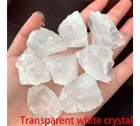 Pierre De Guérison Reiki En Cristal Naturel,Quartz Rose,Charbon,Fluorite,Alanding Yst,Forme Irrégulière,Naprock,Spécimen,Décoration D'intérieur - Type White Crystal-Wgt About 100g