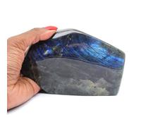 Pierre de Labradorite de 960 grammes et 140 millimètres, Minéral Labradorite de Madagascar, Pierre Authentique, Pièce Unique, Minéral de Collection, Pierre Porte-Bonheur