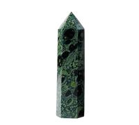 Pierre de Malachite Colonne - Artisanat minéral naturel | Figurine de pierre décorative polie pour étagère d'exposition, équilibre énergétique, coin de méditation, design intérieur, espace de Tr