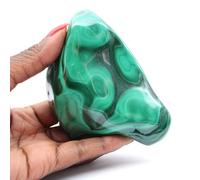 Pierre de Malachite Naturelle de 330 grammes et 100 millimètres, Minéral Malachite du Congo-Kinshasa, Naturel et Authentique, Un Seul Exemplaire, Décoration et Collection, Minéral de Communication