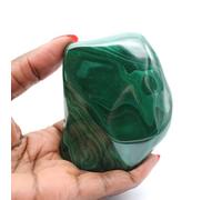Pierre de Malachite polie de 235 grammes et 75 millimètres, Minéral Malachite du Congo-Kinshasa, Pierre 100% Naturelle, Une Seule pièce Disponible, Décoration et Collection, Minéral de Relaxation