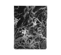Pierre de marbre Noir, Argent, Graphite et Gris,Housse en Cuir synthétique pour Ordinateur Portable, Sacoche pour Ordinateur Portable, Sacoche pour Tablette