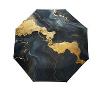 Pierre De Marbrure Noire Parapluie Pliant Enfant Garçons Filles Automatique Protection UV Parapluies Coupe-Vent pour Voyager