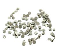 Pierre de marcassite ample à dos plat de forme ronde pour bijoux, pierres naturelles 0.9~2mm-1mm, vente en gros (1000 pièces)