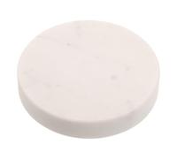 Pierre de Marche en Marbre Ronde pour Jardin et Pelouse | Surface Texturée, Bords Arrondis, Finition Blanche Veinée, pour Allées, Massifs et Usage Extérieur