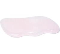 Pierre de massage Gua Sha en quartz rose -- 84g ; 9cm