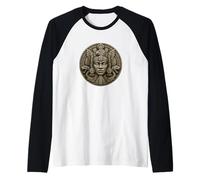 Pierre de prêtre Serpent Maya Relique Antique Temple Art Manche Raglan