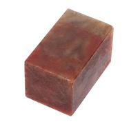 Pierre de Sceau Chinoise Marron, Tampon Vierge Portable pour Artistes | Surface Polie Lisse, Bords Arrondis sans Bavures, pour Enveloppes et Loisirs Créatifs
