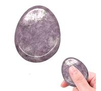 Pierre De Souci Pour L'anxiété - Cristaux De Guérison Naturels En Améthyste Pour Le Stress Et L'inquiétude, Pierre Thérapeutique, Amulette Chakra, Quartz, Paume Reiki, Lithothérapie