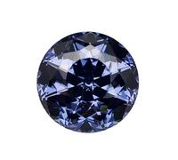 Pierre de zircone cubique de 8 mm de forme ronde en tanzanite pour la fabrication de bijoux personnalisés, 8.0mm, Moissanite
