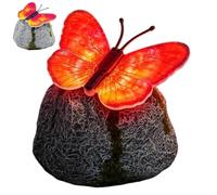 Pierre Du Jardin, lightweight, - stylish High performance Lightweight Papillon, Solaire LED Lumineux Artisanat, Artificiel De Paysage Rocher Pour | Multipurpose Outdoor Indoor Utility