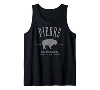 Pierre du Sud Dakota USA Bison Design Souvenir Débardeur