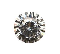 Pierre en moissanite ronde brillante de 0,5 à 5 carats avec plusieurs options de coupe pour la fabrication de bagues de fiançailles et de bijoux fins, 6.5mm-1.0ct, Moissanite