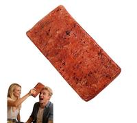 Pierre éponge en forme de poisson d'avril - Accessoire de construction en mousse souple - Accessoires pour pierres d'astuce - Jouet à thème d'horreur antidérapant - Surprise facile - Orange 1