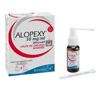 Pierre Fabre Alopexy 50mg/ml Minoxidil Chute Des Cheveux Modérée Flacons 3x60ml