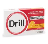 Pierre Fabre Drill Miel/Citron Pastille(S) 24 pc(s)